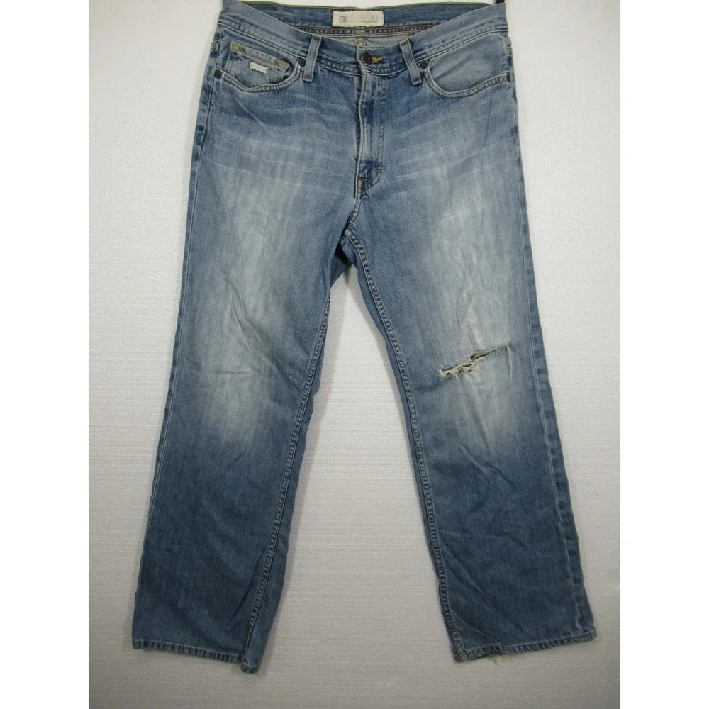 Vintage 90s Y2K BKE 67 Distressed Straight Leg Jeans 33x32 Bryson